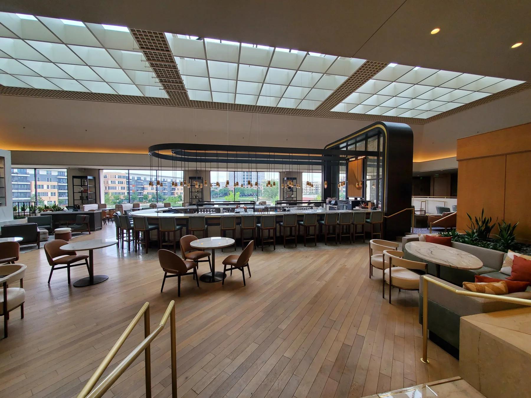 Completed hotel restaurant and hospitality dining area