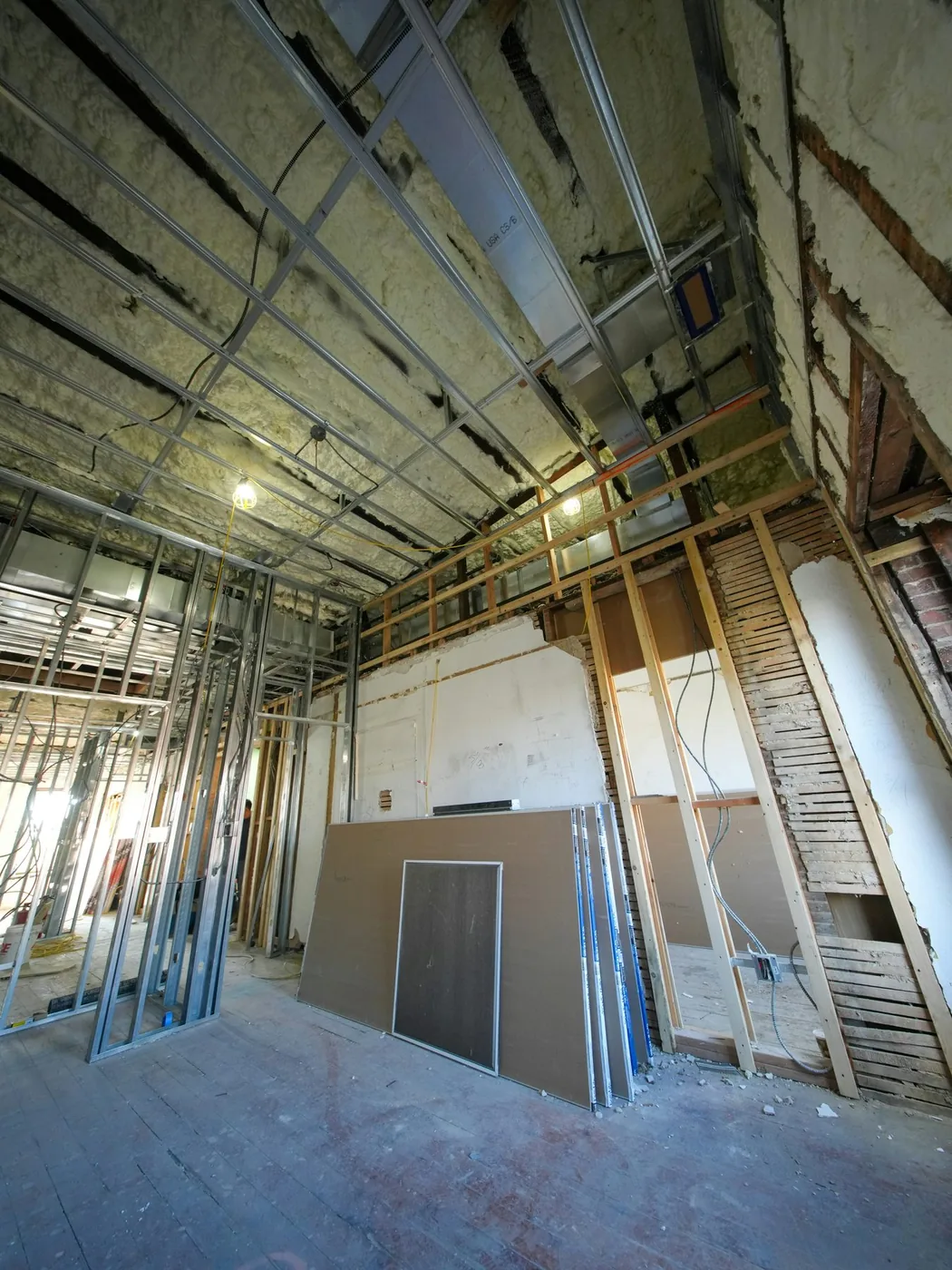 Selective interior demolition during an existing-building renovation