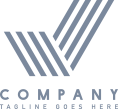 A gray company logo